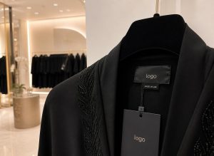 Custom woven labels for abaya brands in UAE